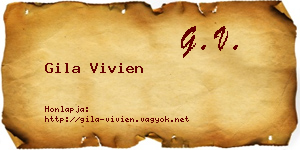 Gila Vivien névjegykártya